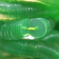 Lentejuela 4mm verde claro transparente