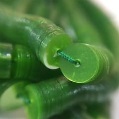 Lentejuela 4mm verde transparente