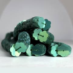 Lentejuela plana jazmín 8mm 234 Verde Oscuro