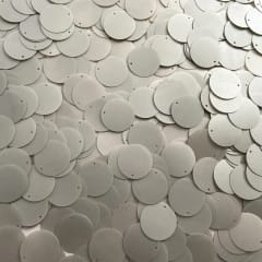 Lentejuela 17mm Plata mate