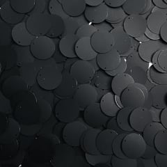 Lentejuela 17mm Negro mate