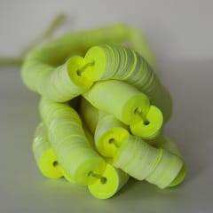 Lentejuela 6mm nacarado amarillo fluor