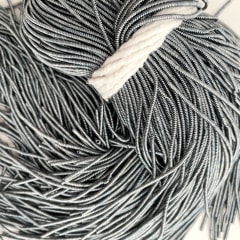 Alambre frances texturado bullion Gris