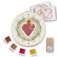Mini Kit para bordar Sagrado Corazón de Jesús
