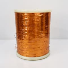 Carrete antiguo cinta nylon cobre