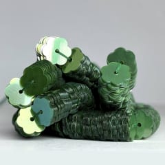 Lentejuela plana jazmín 223 No. 8 mm Verde