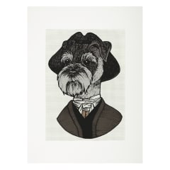 Lienzo para bordar Schnauzer