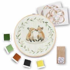 Mini kit para bordar Zorritos patagónicos