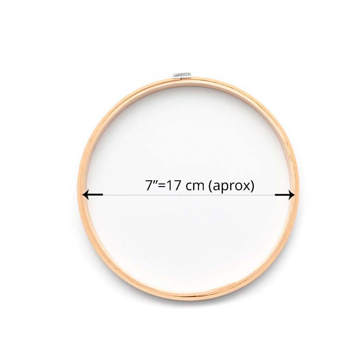 Aros para bordar madera N°7" | Martín Bordador | Kits y Lienzos para bordar
