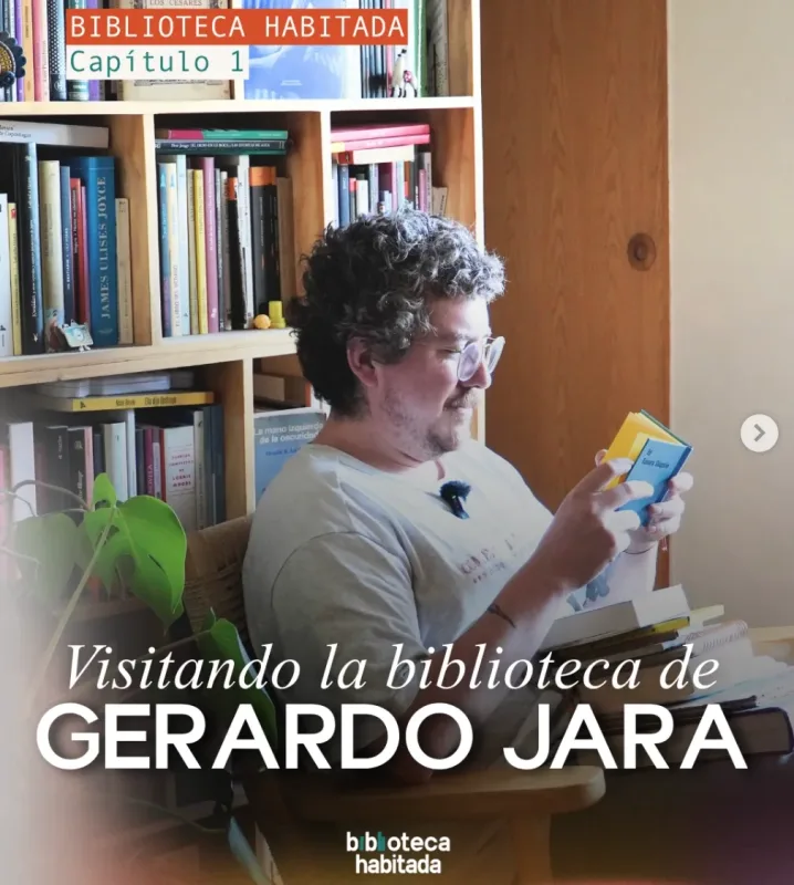 Biblioteca Habitada, conociendo la biblioteca de Gerardo Jara.