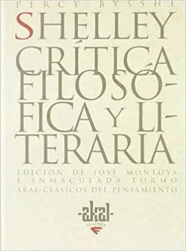 Shelley. Crítica filosófica y literaria