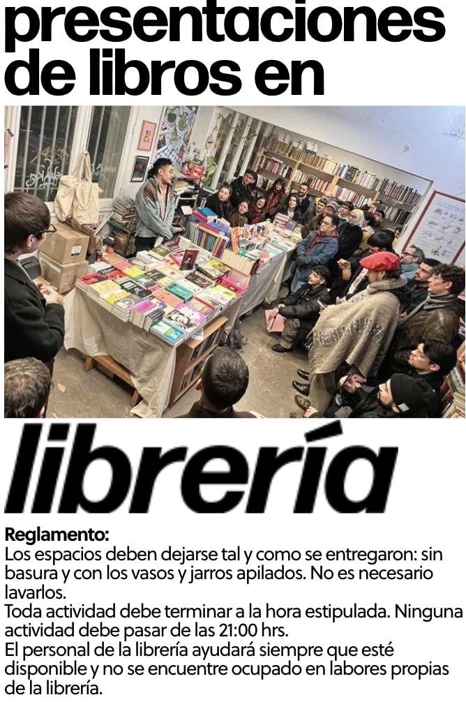 Espacio para presentaciones de libros dentro de Librería1