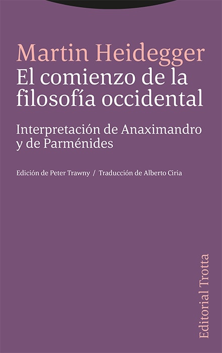 Comienzo de la filosofía occidental1
