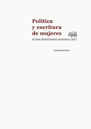 Política y escritura de mujeres1