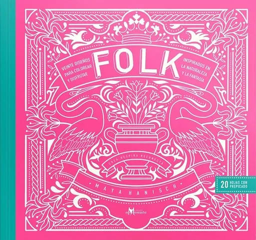 Folk. Veinte diseños para colorear1