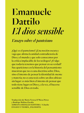 El dios sensible. Ensayo sobre el panteismo1