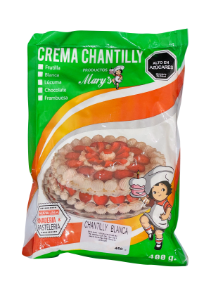 CREMA CHANTILLY BLANCA MARYS 450GR1