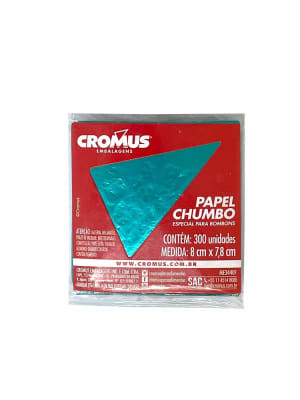 PAPEL BOMBOM INDIVIDUAL TURQUESA