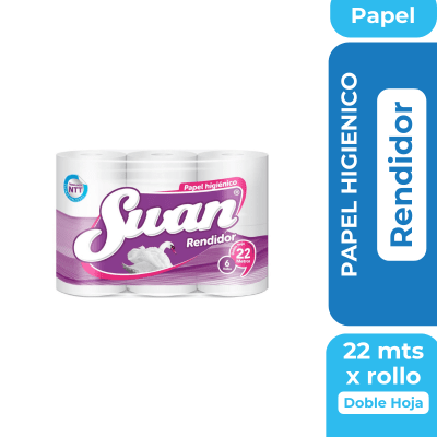 Papel Higiénico doble hoja Rendidor. Swan