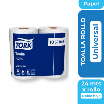 Toalla de papel Doble hoja Prepicada. Tork