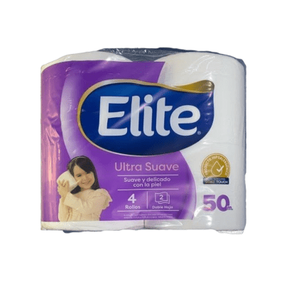 Papel Higienico doble hoja 4 unidades. Elite