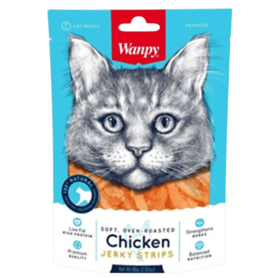 SOFT CHICKEN JERKY STRIP 80 gramos 