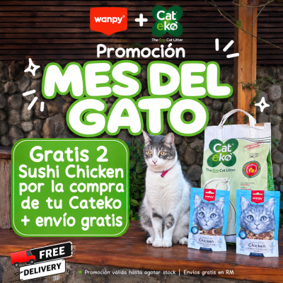 Cateko + 2 Wanpy Snacks sushi cat GRATIS1