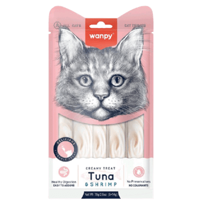 CREAMY LICKABLE TREAT - TUNA &SHRIMP 70 gramos 
