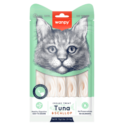 CREAMY LICKABLE TREAT - TUNA & SCALLOP 70 gramos 1