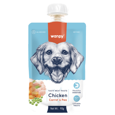 TASTY MEAT PASTE: CHICKEN + CARROT & PEA 90 gramos 