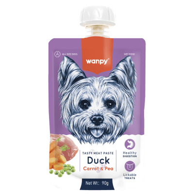 TASTY MEAT PASTE: DUCK + CARROT & PEA 90 gramos 