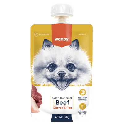 TASTY MEAT PASTE: BEEF + CARROT & PEA 90 gramos 