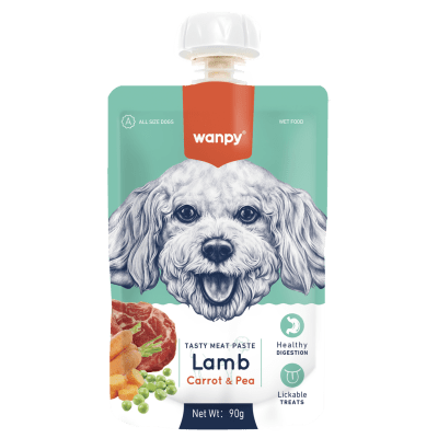 TASTY MEAT PASTE: LAMB + CARROT & PEA 90 gramos 