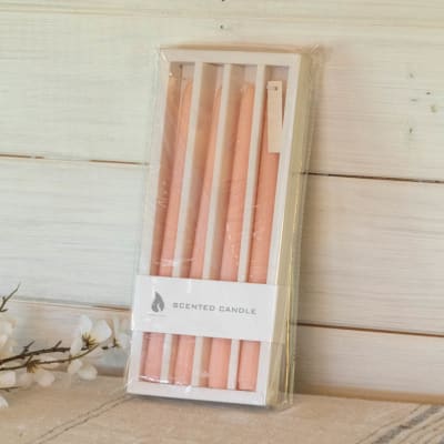 Set de 4 velas largas de colores (scented candle)