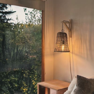 Lámpara Aplique Campiña de Manila Talla M + Escuadra