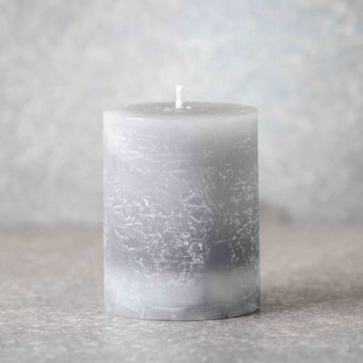 Vela rústica gris perla (scented candle)
