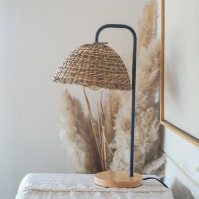 Lámpara Quilcha de Sobremesa con base de metal