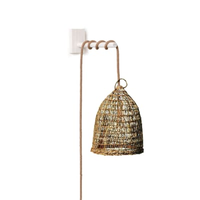 Lámpara aplique de Manila Punto Chía Talla M + Soporte Blanco