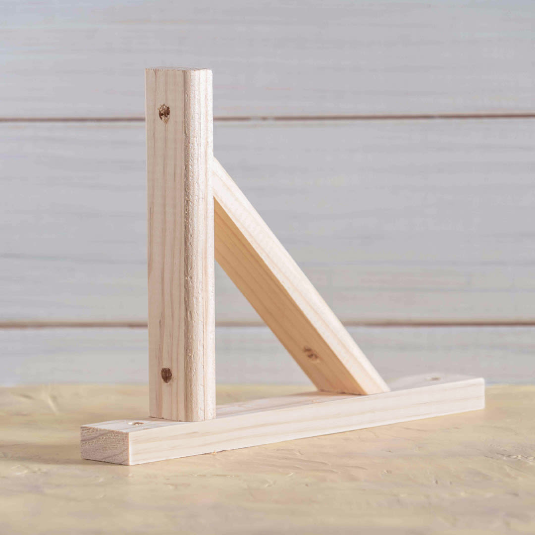 Escuadra de madera para colgar lámpara2