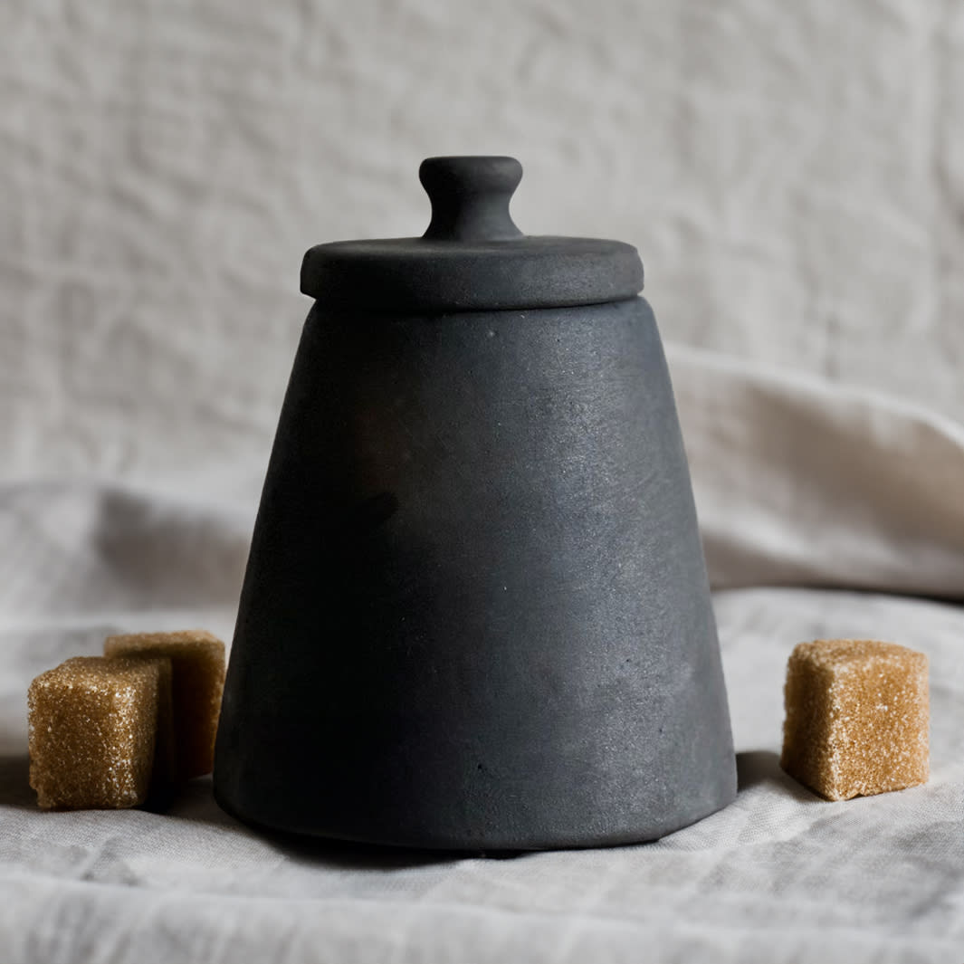 Azucarero negro terracota2