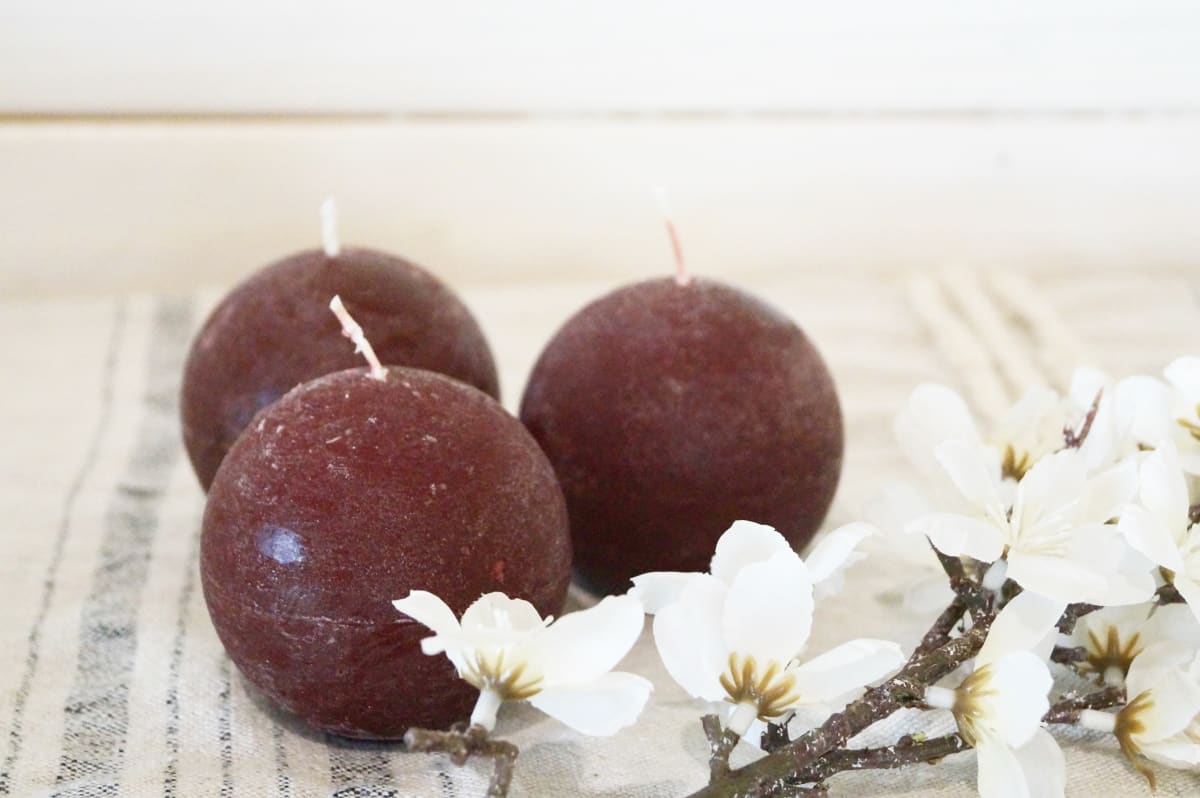 Vela esfera de color (scented candle)2