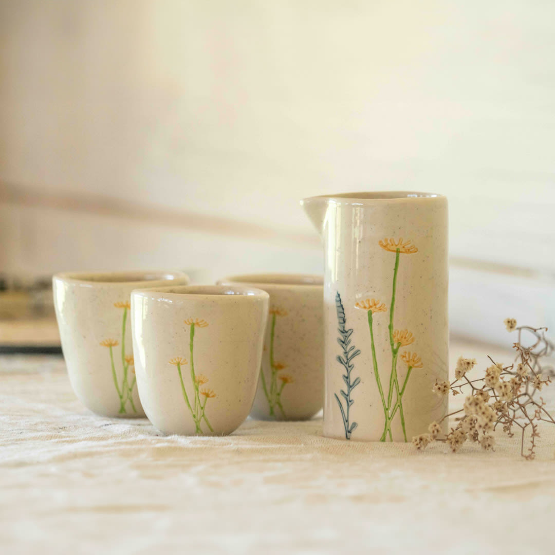 Set de café (lecherito con 4 tazas)1