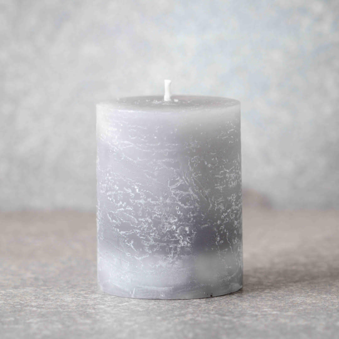 Vela rústica gris perla (scented candle)4