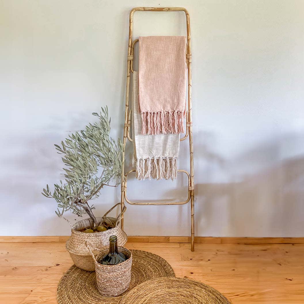 Escalera decorativa de bambú3