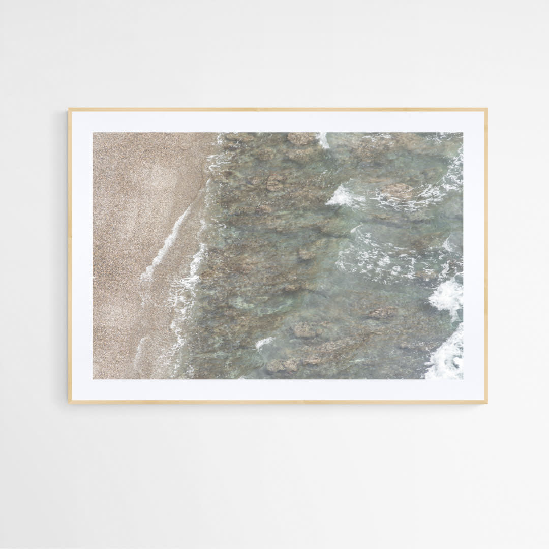 Cuadro paisaje marino colores pasteles2