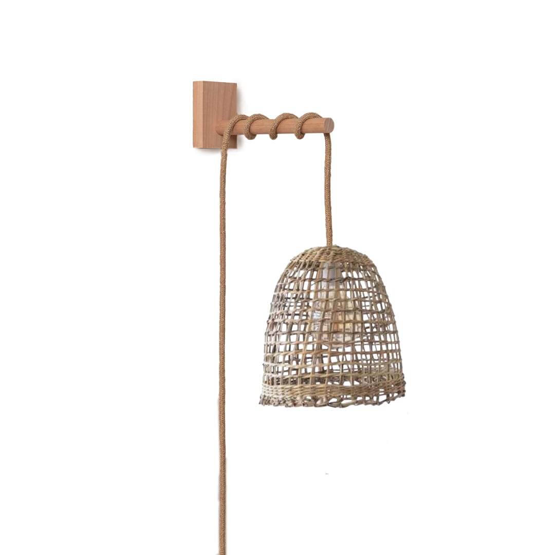 Lámpara Aplique de Manila punto Ralo Talla S + Soporte de Raulí1