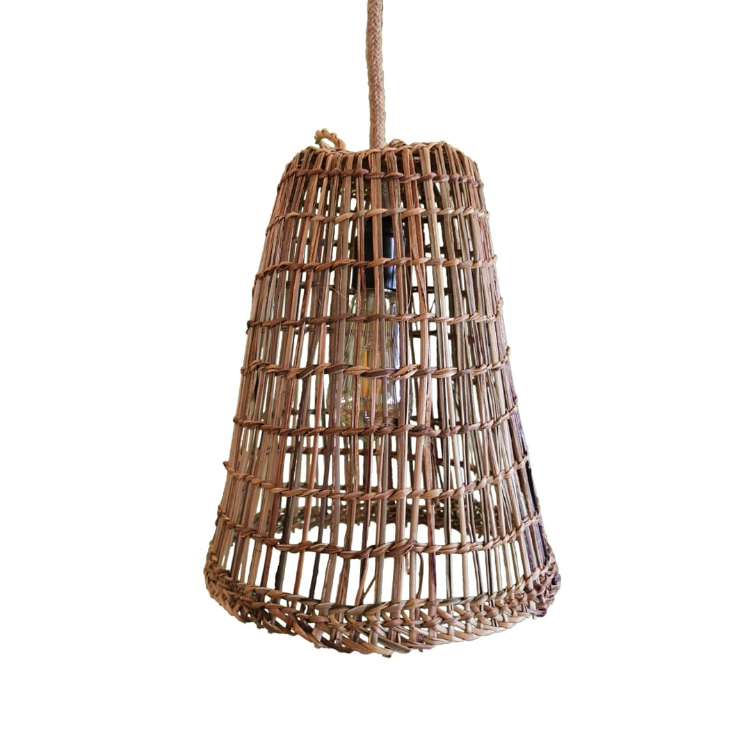 Lámpara Aplique Campiña de Manila Talla M + Soporte Blanco2