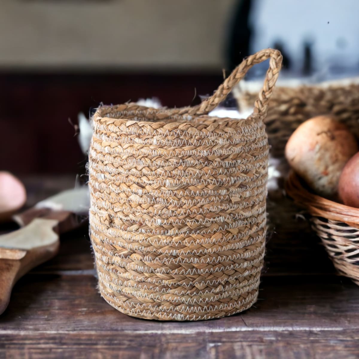 Canasto colgante de fibra natural3