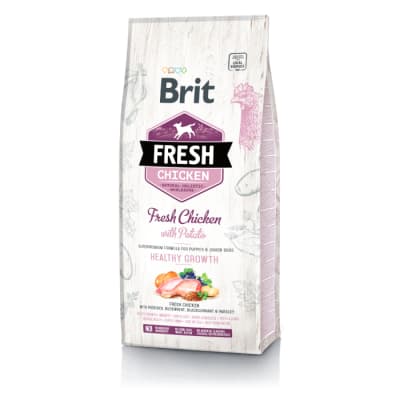 Brit Fresh Chicken With Potato Puppy Healthy Growth alimento para perro1