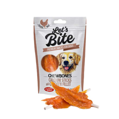 Brit Lets Bite Chewbones Calcium Sticks with Chicken Fillet Snack para perros